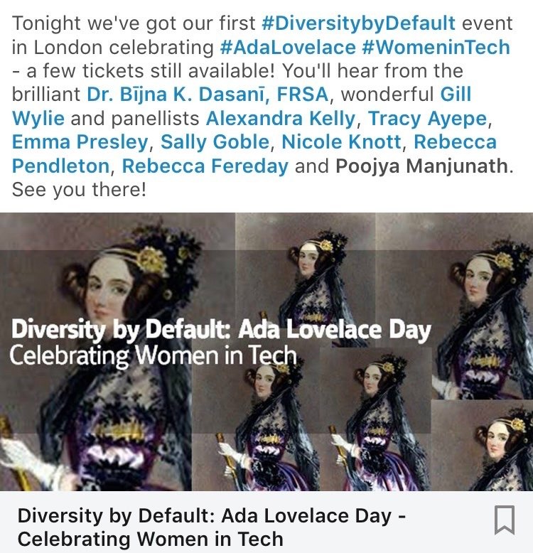 Diversity by Default - Ada Lovelace Day